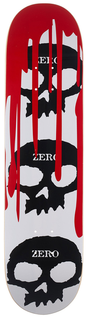 Zero Deck 3 Skull Blood White Black Red