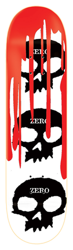 Zero Deck 3 Skull Blood White Black Red R7
