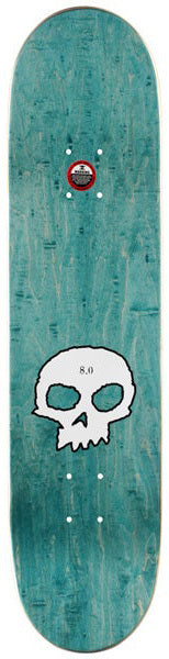 Zero Deck Single Skull Black White