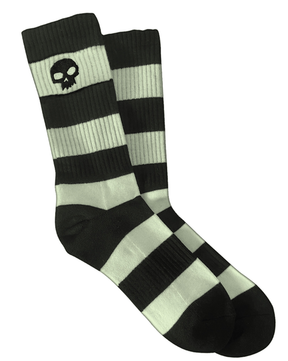 Chaussettes Zero Single Skull Embroidered Glow Stripes