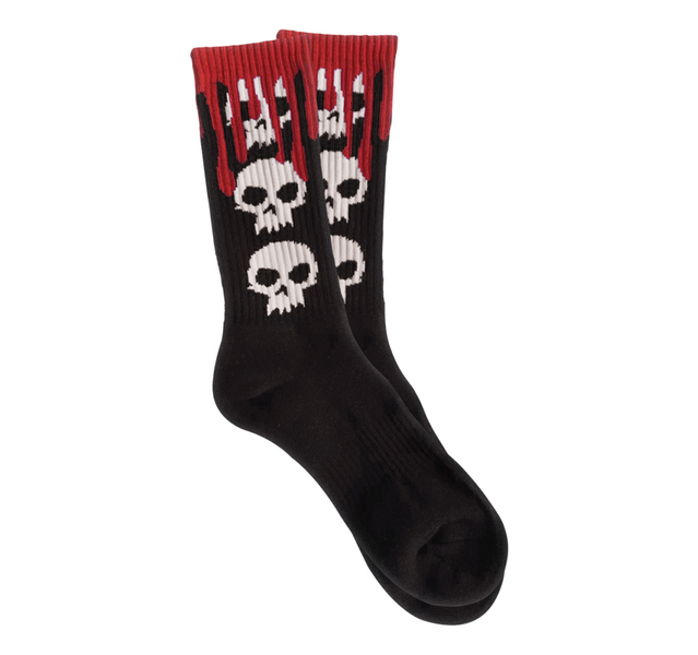 Chaussettes Zero 3 Skull Blood Black