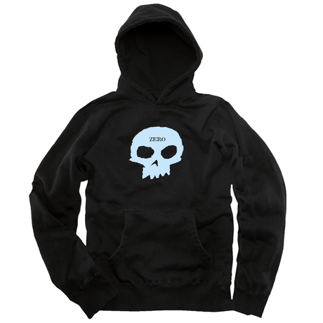 Sweat à capuche Zero Single Skull Black White
