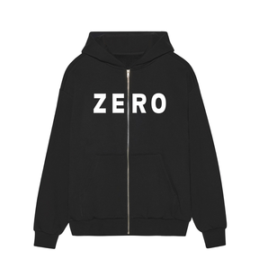 Zero Sweat Army Zip Black White