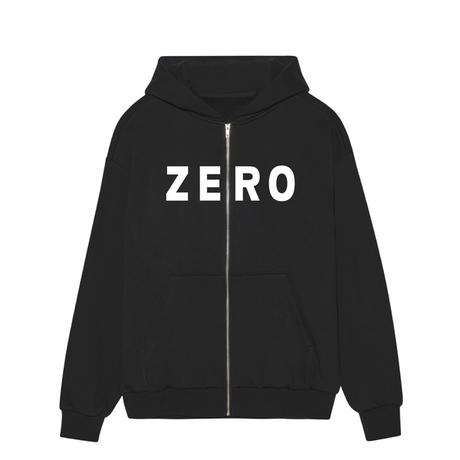 Zero Sweat Army Zip Black White