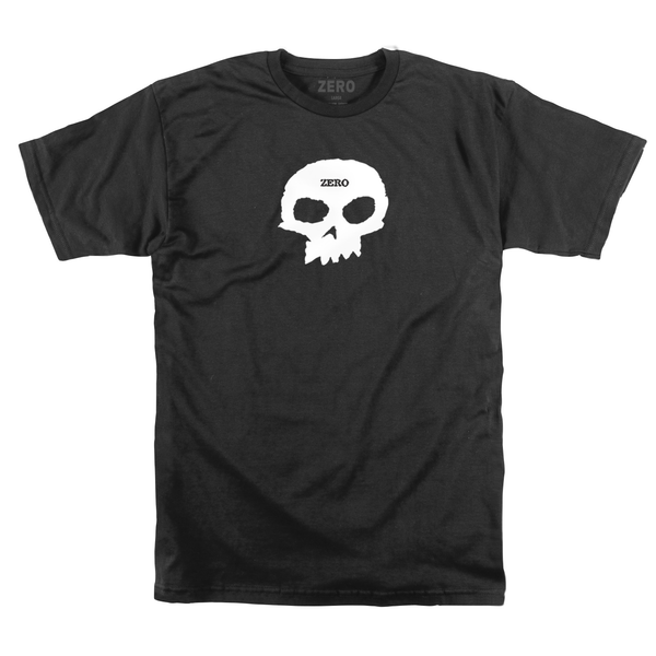 Zero T-Shirt Single Skull Ss Black White
