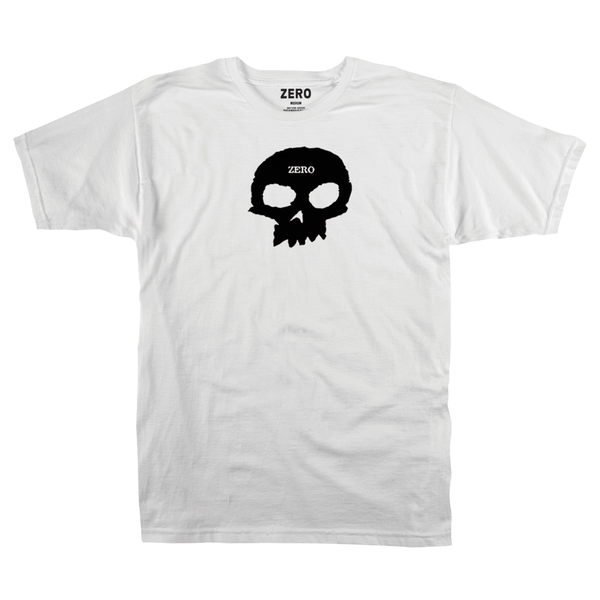 Zero T-Shirt Single Skull Ss White Black