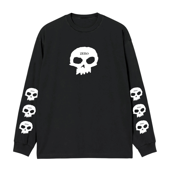 Zero T-Shirt Skull Ls Black