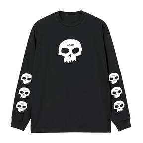 Zero T-Shirt Skull Ls Black
