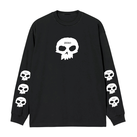 Zero T-Shirt Skull Ls Black