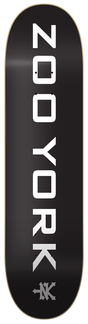 Zoo York Deck Og 95 Logo Block Black White Grey 7.75