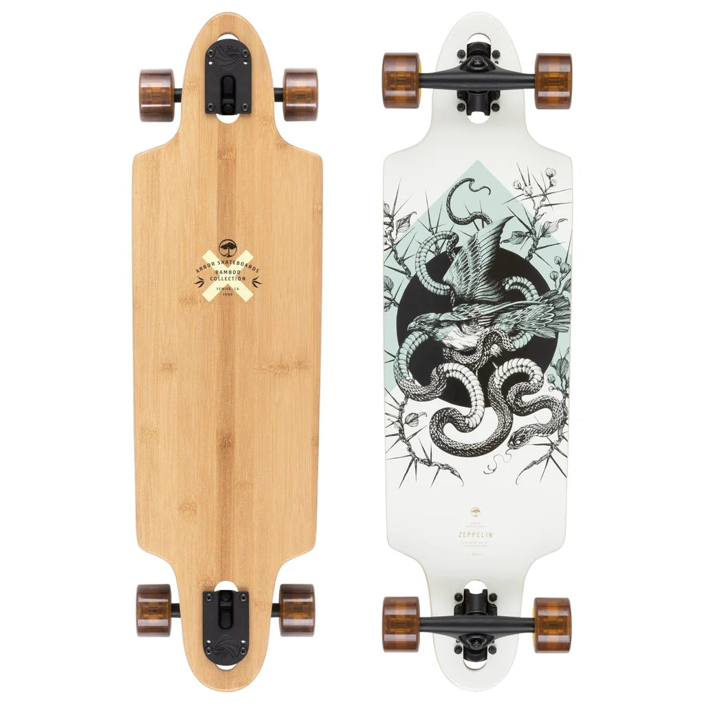 Arbor Zeppelin Bamboo 32" El Rose - Longboard Complet