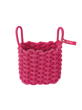 Panier Rose En Coton Pour Trottinette