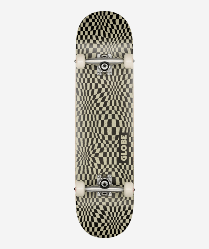 Skateboard complet Globe G0 Checked Out Black/Off-White 8"
