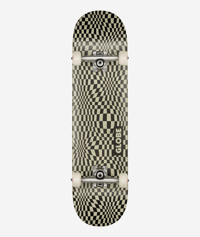 Skateboard complet Globe G0 Checked Out Black/Off-White 8"