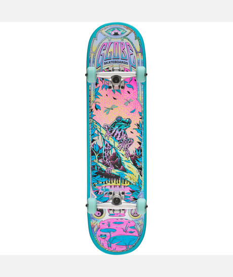 Skateboard complet Globe G1 Swamp Prophet Hypno Prism/Blue 8"