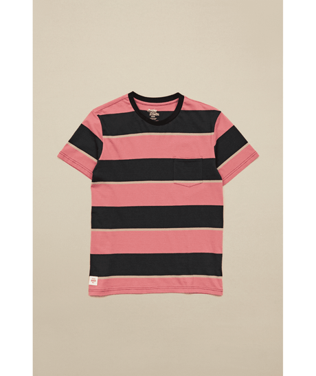 Tee-shirt Globe Bootleg Dreams Stripe Red Smoke