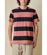Tee-shirt Globe Bootleg Dreams Stripe Red Smoke