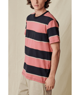 Tee-shirt Globe Bootleg Dreams Stripe Red Smoke