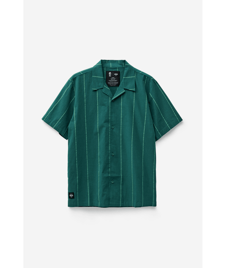 Chemise manches courtes Globe Off Course Night Green