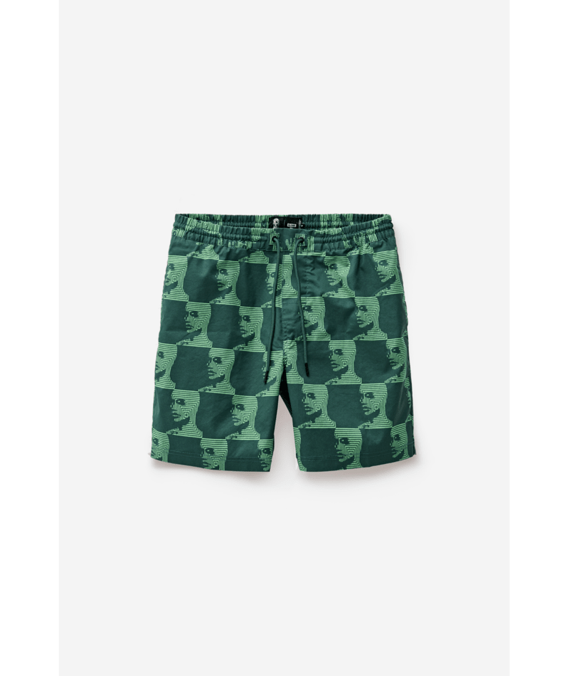 Short de bain Globe Circuits Night Green