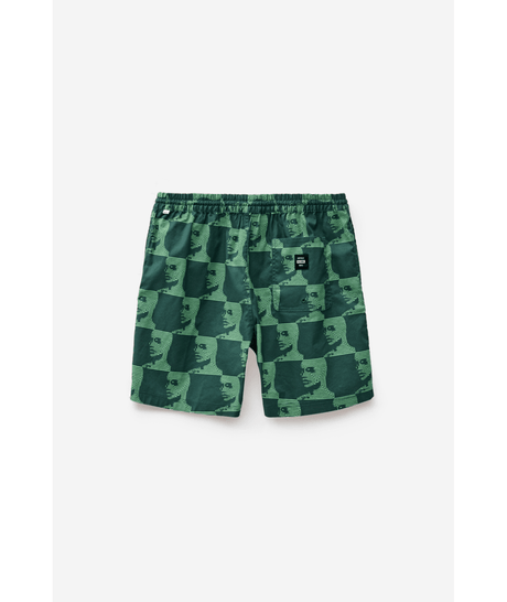 Short de bain Globe Circuits Night Green