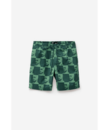 Short de bain Globe Circuits Night Green
