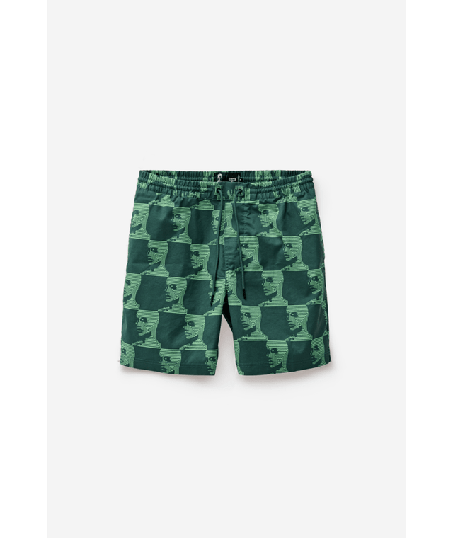 Short de bain Globe Circuits Night Green