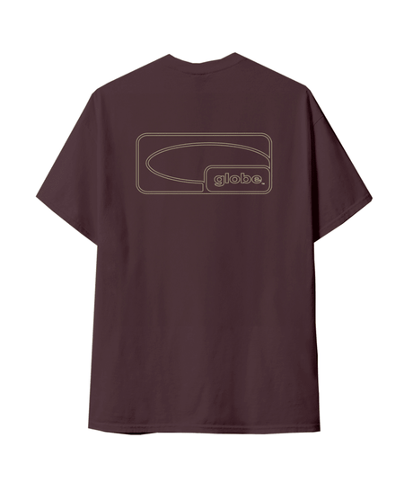 Tee-shirt Globe Block Prune