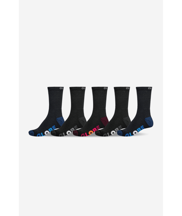 Chaussettes hautes Globe Youth Multi Stripe Crew Black/Assorted