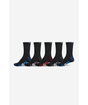 Chaussettes hautes Globe Youth Multi Stripe Crew Black/Assorted