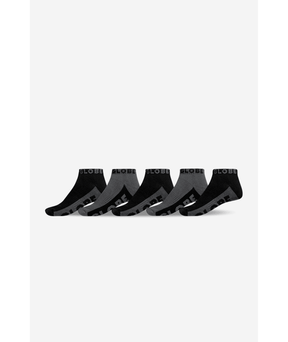 Chaussettes basses Globe B/G ANKLE (lot de 5) Black/Grey