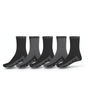 Chaussettes hautes Globe B/G CREW (lot de 5) Black/Grey