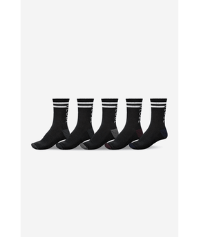 Chaussettes hautes Globe Carter Crew (lot de 5) Black/Assorted