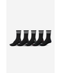 Chaussettes hautes Globe Carter Crew (lot de 5) Black/Assorted