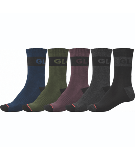 Chaussettes hautes Globe Triple Stripe Crew (lot de 5) Assorted