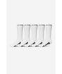Chaussettes hautes Globe Whiteout Hi Crew (lot de 5) White