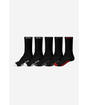 Chaussettes hautes Globe OG Hi Crew (lot de 5) Black/Assorted
