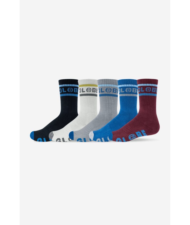 Chaussettes hautes Globe Tilt Hi Crew (lot de 5) Assorted