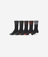 Chaussettes hautes Globe Tilt Hi Crew (lot de 5) Black/Assorted