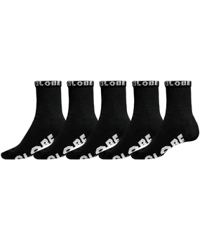 Chaussettes hautes Globe OG Logo Hi Crew (lot de 5) BLACK