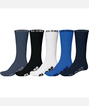 Chaussettes hautes Globe Blueout Hi Crew (lot de 5) Assorted