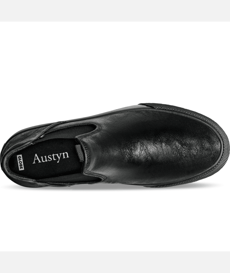 Chaussure de skate Globe Dover Black Waxed Leather Gillette