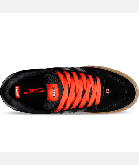 Chaussure de skate Globe Encore-2 Black Red Gum