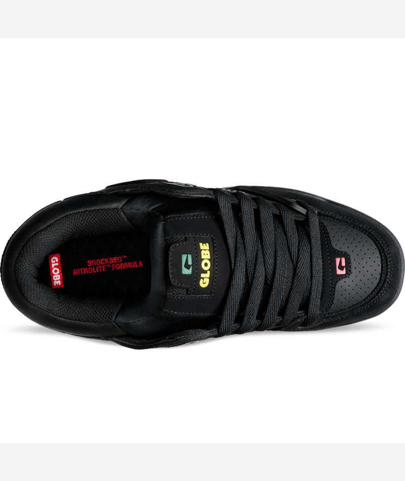 Chaussure de skate Globe Fusion Black Rasta 2.0
