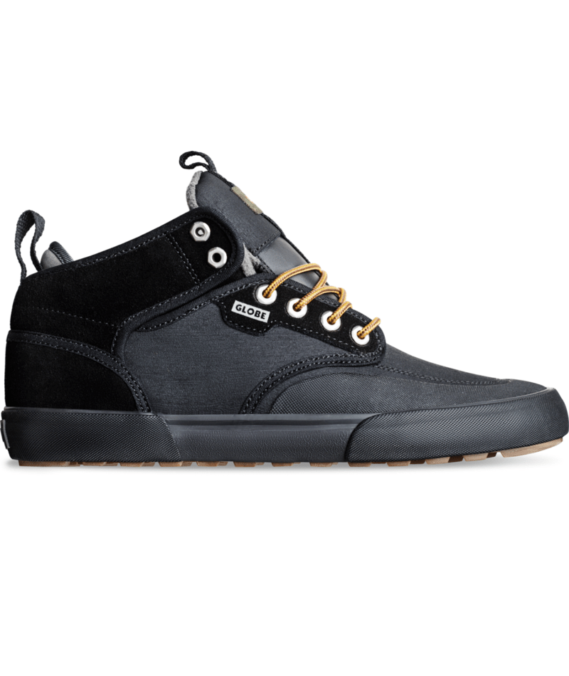 Chaussure de skate Globe Motley Mid Black Gunmetal Trek