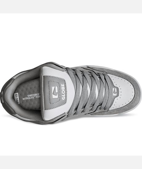 Chaussure de skate Globe Tilt White Light Grey