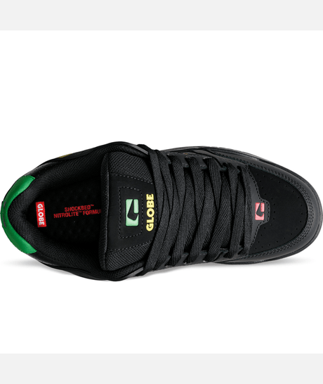 Chaussure de skate Globe Tilt Black Rasta 2.0