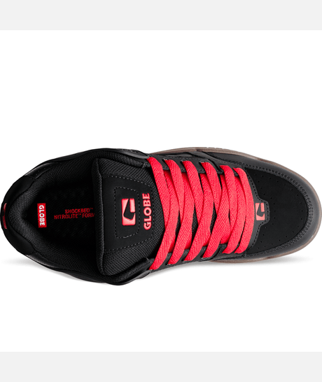 Chaussure de skate Globe Tilt Black Red Gum