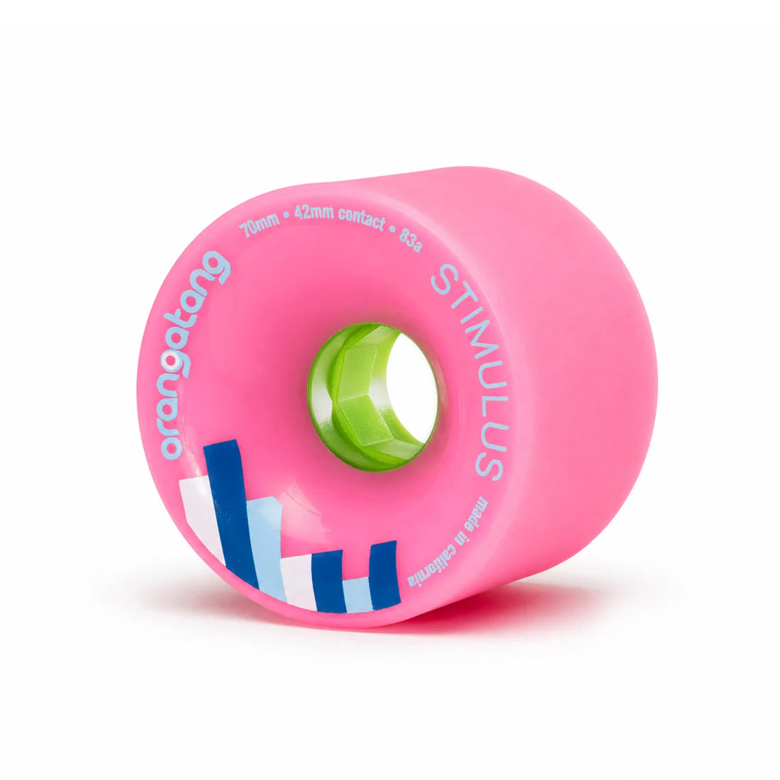 Orangatang Stimulus 70Mm 83A Pink - Roues Longboard Polyvalentes
