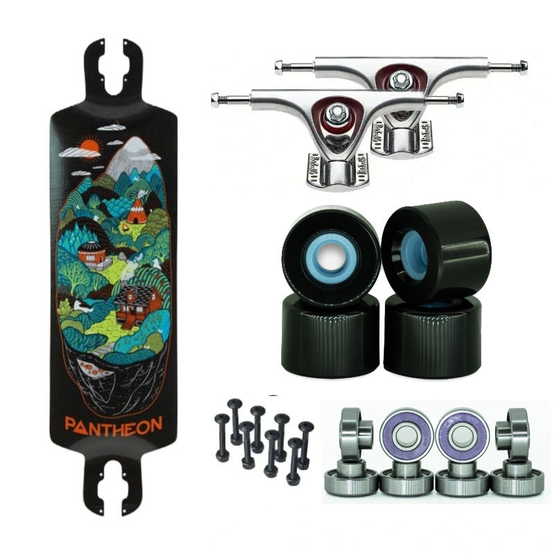 Pantheon Trip Carbon Indian Hills Sliders Paris — Longboard Complet